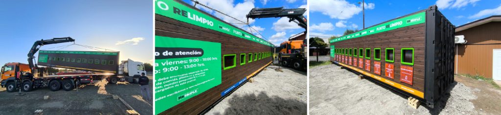Proceso de despacho e instalación Punto Limpio para Puyehue y Entre Lagos